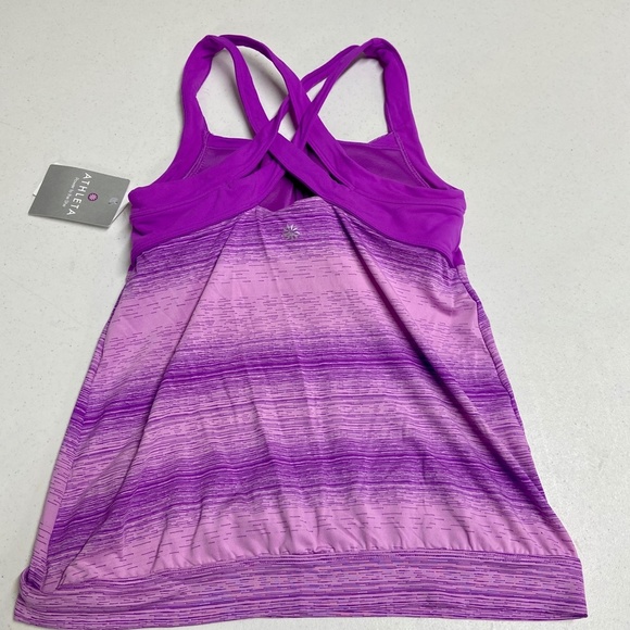 Athleta Stride Crunch and Punch Tank Purple Medium - Picture 5 of 6